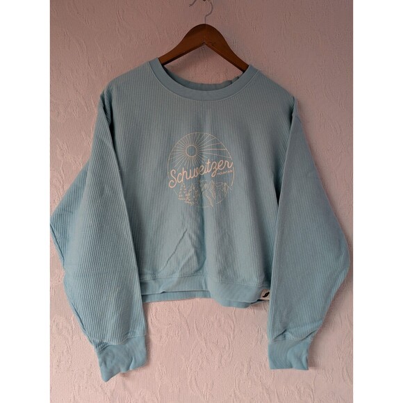 Unwind By League Sweater Turquoise Schweitzer Mountain Relax Fit Cozy XL - Picture 1 of 9